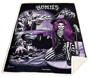 HOMIES - Sherpa JOKERS TOWN - 50" x 60" Throw Blanket - Picture 1 of 1