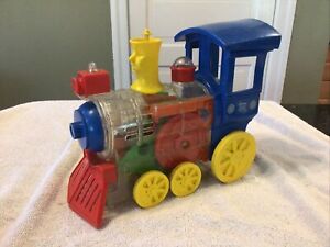 Ideal Think & Learn Locamotive Train Wind-up Kid's Toy Vintage 1974 (Working)
