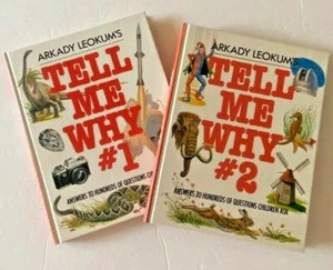 Tell Me Why Hardcover Books by Arkady Leokum Answers To Kids Questions #1 & #2 - Imagen 1 de 9