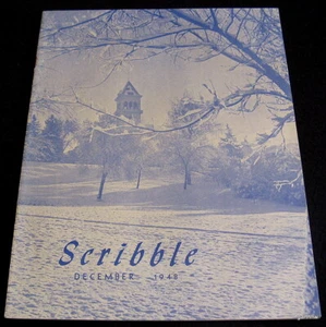 UTAH STATE UNIVERSITY 1948 SCRIBBLE QUARTERLY WRITING MAGAZINE AGGIES - Picture 1 of 2