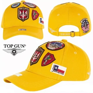 Cappello Berretto Baseball TOP GUN Trucker Hat Cap Beanie con patch GIALLO - Bild 1 von 5