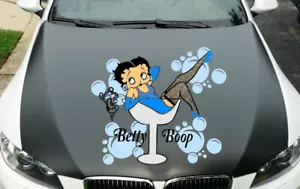 BETTY BOOP TRIBAL VINYL DECAL CAR TRUCK HOOD SIDE - Foto 1 di 3