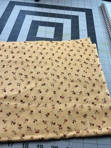 De Colección Telar Perla Amarillo Melocotón Floral Tela Calicó 1 Y Algodón Edredón 1 Y x 44" F59 - Imagen 1 de 3