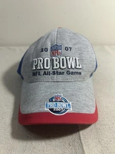 2007 NFL PRO BOWL adjustable cap/hat ~ red, blue and grey - Picture 1 of 8