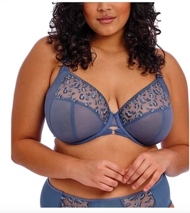 Elomi Namrah Bandloser Plunge BH Damen 38K Stone Wash Stretch Bügel - Bild 1 von 6