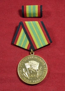 German DDR GDR Medal for Faithful Service in National People's Army + Box SET - Picture 1 of 9