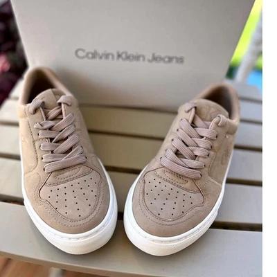 Calvin Klein Jeans KC Corha Tenis Para Mujer Zapatos Talla 5.5 M Claro Natural Nuevo Con Etiquetas Foto 1 de 4