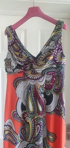 Long summer holiday wedding cruise maxi dress size 18 Ronni Nicole - Picture 1 of 2