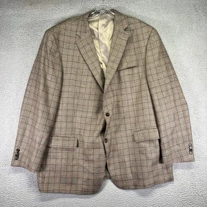 Hart Schaffner Marx Blazer Herren 50R kariert Kammgarn Kaschmir Wolle Sakko Loro Piana - Bild 1 von 11