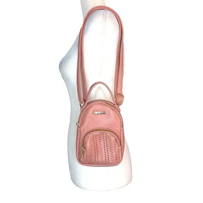 Bolso Bandolera MUDD Vintage Cartera Mini Mochila Logo Años 90 Y2K Rosa Acolchado Foto 1 de 4