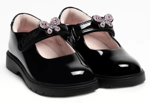 Lelli Kelly LK8933 Melody 3 Black Patent School Shoes F Fit - Picture 1 of 3