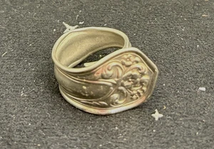Vintage Rodgers Silber/Nickel Löffel Ring Größe 8 70er Jahre - Bild 1 von 9