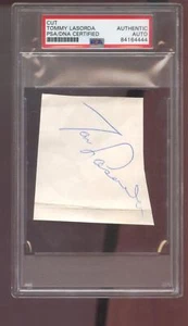 Tommy Lasorda Tom Signed Autographed Autograph Auto PSA PSA/DNA COA Baseball Cut - Picture 1 of 2