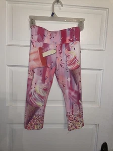 Justice Leggings Ice Cream Treats Size 10 3/4 Length - Picture 1 of 2
