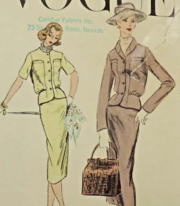 Vintage Vogue #8994 Shawl Collar/Bloused Suit Sz: 14 B: 34" H: 36" Complete - Picture 1 of 7