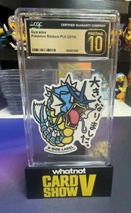 Gyarados #130 Adesivo B ETICHETTA LATERALE Pokemon Centro Giappone. Cgc Pristine 10 - Foto 1 di 1
