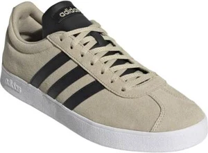 adidas VL COURT 2.0 Trainers Beige/Black/White UK Size 6 EUR 39.5 - Genuine - Picture 1 of 12