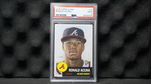 Ronald Acuna Jr. 2018 Topps Living #19 Atlanta Braves Rookie (RC) PSA 9 Mint - Picture 1 of 12