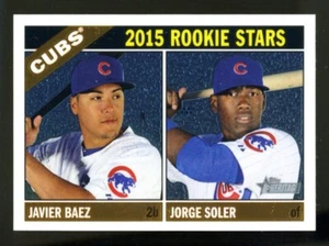 2015 Topps Heritage #139 JAVIER BAEZ/JORGE SOLER Chrome #818/999 RC Cubs - Picture 1 of 1