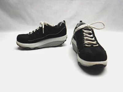 Skechers Shape Ups Women Size 8 You Walk Slip On Sneaker Shoe Black - Image 1 of 4