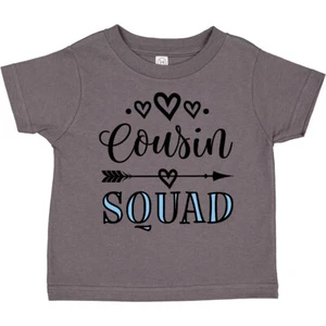 Inktastic Cousin Squad Girls Toddler T-Shirt Childs Family Apparel Big Relative - Picture 1 of 7