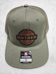 Custom Richardson 112 Leather Patch Cap Certified Mother Loden 6 Panel Adjust - Bild 1 von 2