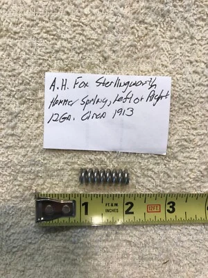 AH Fox Sterlingworth 12 ga; Hammer Spring, Original Foto 1 de 3