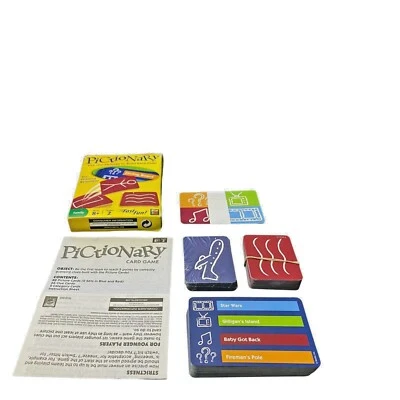Mattel Pictionary Family Card Game 2009 Instruction Used Complete - Image 1 of 2