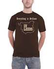 Kaiser Chiefs T Shirt Everything Is Brilliant Band Logo new Official Mens Brown