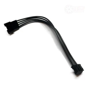 GPUCONNECT® GPU Fan Extension Cable 4-Pin Graphics Card Braided Black - 10/15cm - Picture 1 of 10