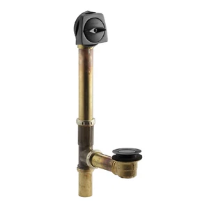 Kohler K-7160-TF-BKB Clearflo 1-1/2" Tub Drain Kit - with Overflow, Brushed Blac - Picture 1 of 2