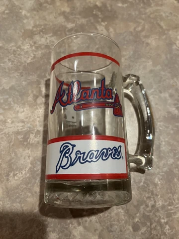 Vintage Atlanta Braves Beer Glass 1991 Cover