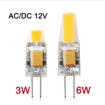 New Dimmable 3W 6W G4 LED 12V AC/DC COB Light  High Quality LED G4 COB Lamp Bulb - Image 1 of 3