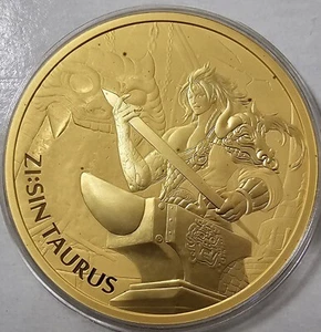 2021 1oz South Korean Gold Coin ZI:SIN Taurus-500 Mint .999 Fine 1 Clay KOMSCO - Picture 1 of 15