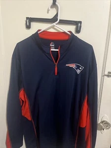 New England Patriots 1/4 Zip Defending Zone Jacket 2XLT Cool Base NFL Majestic - Bild 1 von 6