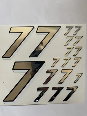 Descuento Cromo Plata con Blanco y Negro #7 R/C Caja L Foto 1 de 4