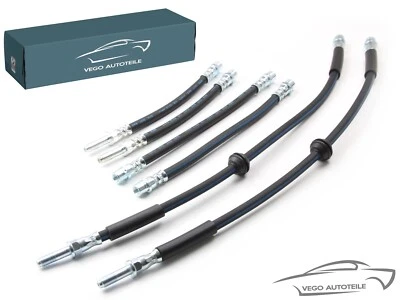 6x BREMSSCHLAUCH VORNE HINTEN VW MULTIVAN T5 TRANSPORTER T5 ORIGINAL VEGO