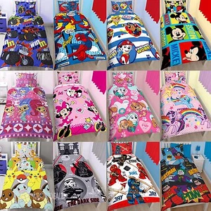 Official Licensed Character Single Duvet Cover Bed Set Kids Boys Girls Gift - Picture 1 of 1