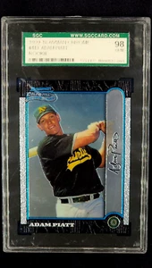 1999 Bowman Chrome #413 Adam Piatt Rookie RC A's SGC 10 / 98 Gem Mint POP 4 - Picture 1 of 11