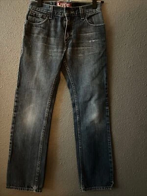 Levi's 511 14 R Slim Fit Med Wash Denim Cotton Jeans 14 Reg 27x27 Boys - Image 1 of 4