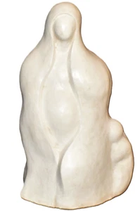 Thurston signierte Tonskulptur im Südwesten Stil Mutter Kinder - Bild 1 von 10