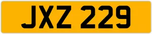 JXZ 229 J 3x3 DATELESS PRIVATE NUMBER PLATE JON JOE JAK JAC JACK JAMES JEFF JAY - Picture 1 of 1