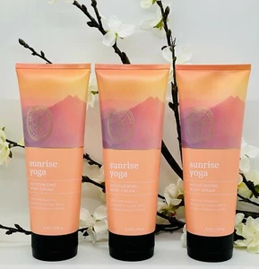 Bath and Body Works Aromatherapie Sonnenaufgang Yoga 8 Unzen Körpercreme 3er Pack - Bild 1 von 3