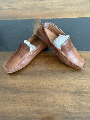 Franco Fortini Daven Penny Para hombres Sin Cordones Sin usar, en Caja, Vestido Puntera Cuero Penny Mocasín 9 Foto 1 de 4