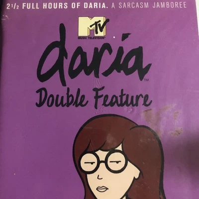 Daria Double Feature MTV Animated VHS 2000 Over 2 1/2 Hrs Video Rare Tested - Image 1 of 4