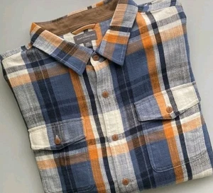 L.L. Camicia di flanella testurizzata Bean Heritage a quadri vestibilità slim - Foto 1 di 8