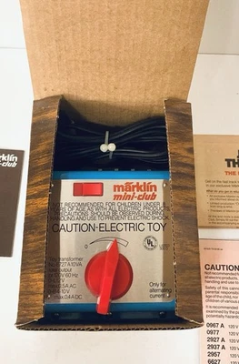 RARE Marklin Mini-Club Train Transformer #6727A - Scale Z - NOS Orig. Paperwork - Image 1 of 4