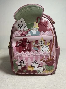 Loungefly Disney Alice In Wonderland Tea Cake Mini Backpack Boxlunch Exclusive - Picture 1 of 7
