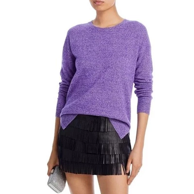 Suéter Aqua 100 % cachemir alto bajo cuello redondo cachemir para mujer talla XS Foto 1 de 4