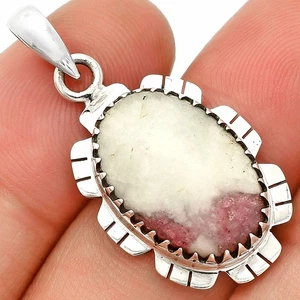 Natural Pink Tourmaline In Quartz 925 Sterling Silver Pendant Jewelry P-1347 - Picture 1 of 5